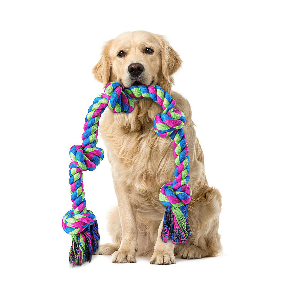 Rope Tug Toy for Dogs - Multi-Color
